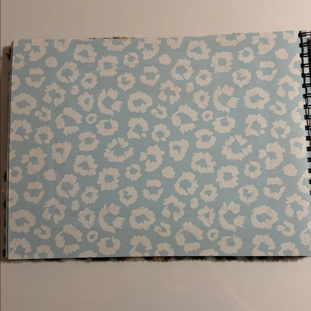 Fierce. Leopard Print Furry Notebook/Journal 11”x 15.5” - Picture 4 of 8
